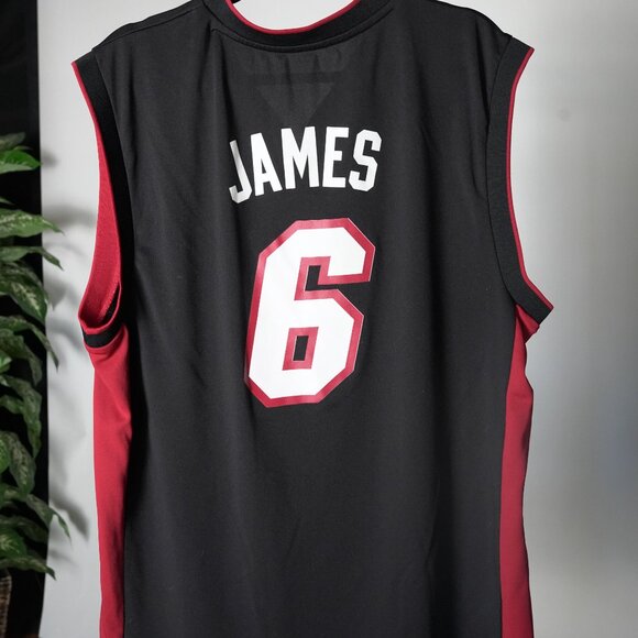 Adidas LeBron James Miami Heat Jersey, Number 6 size Large - Picture 7 of 7